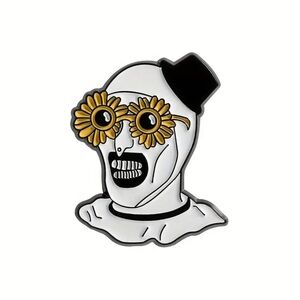 Art The Clown in Sunflower Sunglasses Enamel Pin - The Terrifier